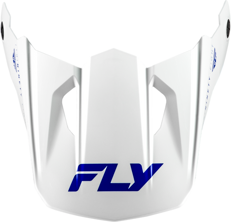 FLY Racing Kinetic Verdict Helmet Visor for Off-Road Motorcycles – Size Medium/Large – White, Blue, Grey