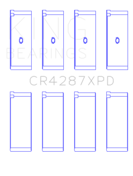 King Honda B18C1/B18C5 16V (Predoweled for Alum Rods) Performance Rod Bearing Set - Size STDX
