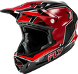 Fly Racing Werx R Flow Carbon Helmet - Black Carbon/Red, XL - Lightweight Motorcycle Helmet with Impact Absorption for Sport Bikes and Off-Road Vehicles