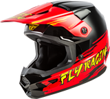 Fly Racing Youth Kinetic Surge Helmet Black/Red/Yellow for Off-Road Motorcycles