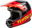 Fly Racing Youth Kinetic Surge Helmet Black/Red/Yellow for Off-Road Motorcycles