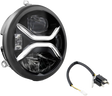 KOSO 7-Inch Zenith LED Headlight with H4 Plug for Harley Davidson FLHR Road King & Dyna Switchback