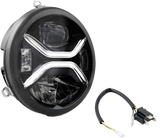 KOSO 7-Inch Zenith LED Headlight with H4 Plug for Harley Davidson FLHR Road King & Dyna Switchback