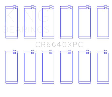 King Engine Bearings BMW M20 & M50 2.0L / 2.5L / 2.7L (Size STDX) Coated Performance Rod Bearing Set