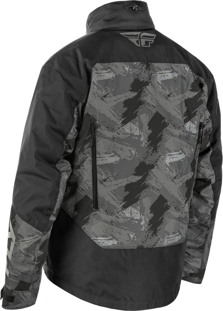 Fly Racing Youth SNX Pro Jacket Black (Part #470-5405YL) - Weatherproof Snowmobile Jacket for Youths