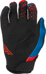 Fly Racing Kinetic Gloves Red/White/Blue XS - Lightweight Protective Race Glove for Motorcycle and ATV Riders