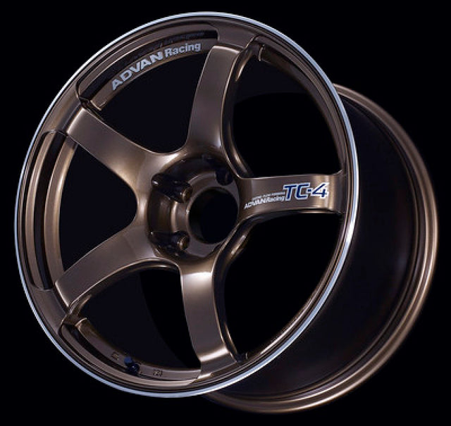Advan TC4 18x9.5 +45mm 5x114.3 Umber Bronze Ring Wheel for Honda, Toyota, Nissan, Subaru
