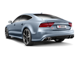 Akrapovic Evolution Line Cat Back Exhaust System for 2014-2017 Audi RS7 Sportback with Titanium Construction and Carbon Tips