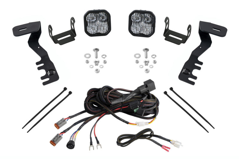 Diode Dynamics 2024+ Toyota Tacoma SS3 LED Ditch Light Kit- Pro White Combo