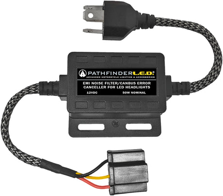PATHFINDER H04EMI Emi Noise Filter for H4 Headlights - Compatible with Honda Civic, Toyota Corolla, Ford F-150, Chevrolet Silverado, and more