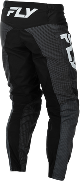 Fly Racing F 16 Pants Black/White Size 38 - Durable Moto Riding Gear with Mesh Comfort Liner and Adjustable Fit