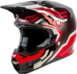 Fly Racing Yth Formula S Carbon Byte Helmet - Red Carbon/Red/Grey for Off-Road and Motorcycle Use