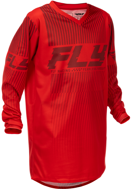 Fly Racing Youth F 16 Jersey in Red for ATV, Dirt Bike, and Motocross