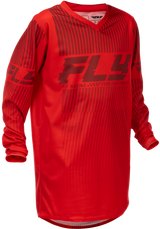 Fly Racing Youth F 16 Jersey Red YM - Motocross Riding Jersey for Youth Bikes