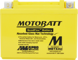 Motobatt MBTX4U Sealed AGM Battery for Motorcycles and Powersports Vehicles