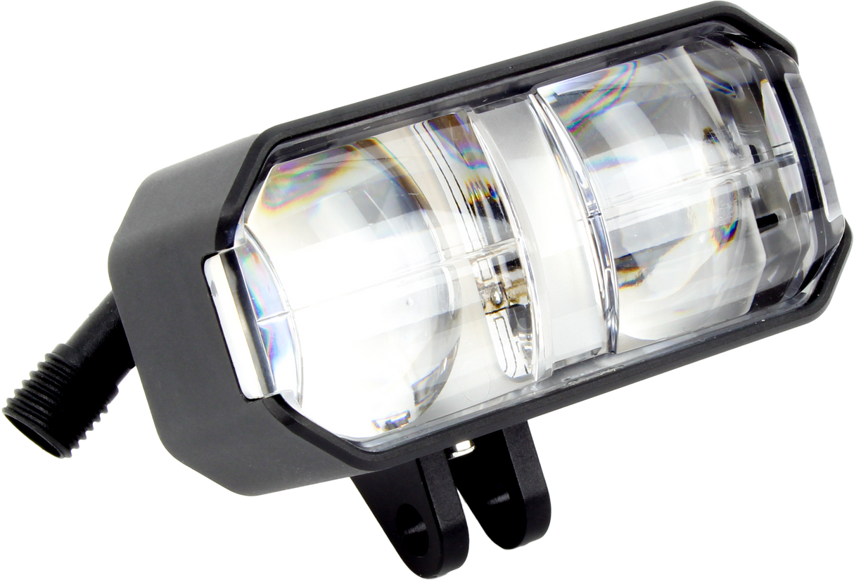 Cyron ABS1LW-2 Auxiliary Driving Lights Kit for Harley-Davidson V-Twin Motorcycles with 1.25-Inch Bar Mounts, White Illumination