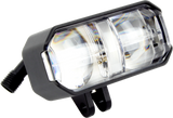 Cyron ABS1LW-2 Auxiliary Driving Lights Kit for Harley-Davidson V-Twin Motorcycles with 1.25-Inch Bar Mounts, White Illumination