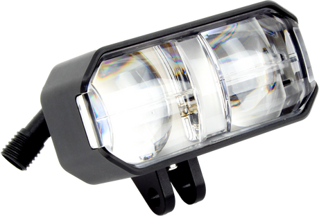 Cyron ABS1LW-2 Auxiliary Driving Lights Kit for Harley-Davidson V-Twin Motorcycles with 1.25-Inch Bar Mounts, White Illumination