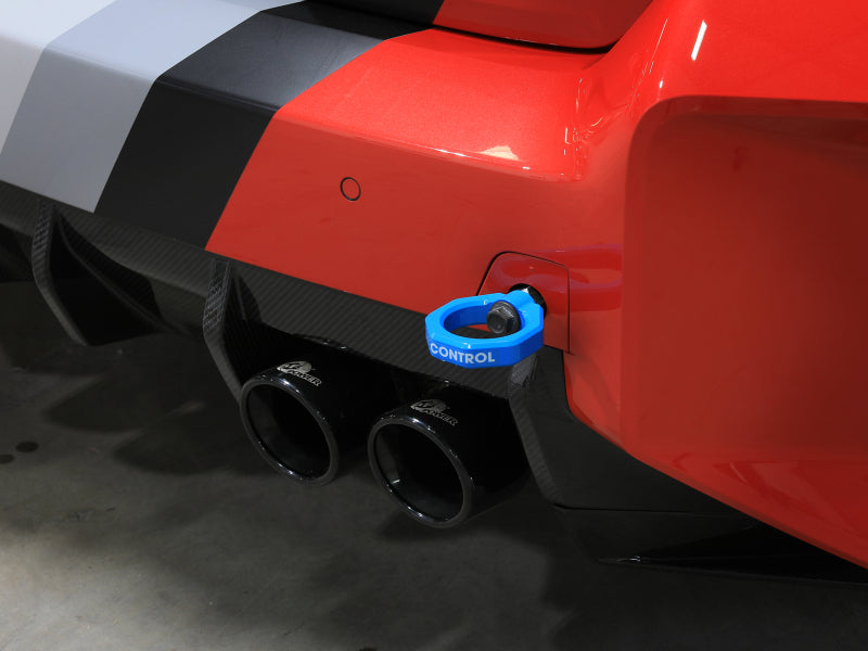 aFe Control Front and Rear Tow Hook for BMW G87 M2 (2023-2025) – Blue