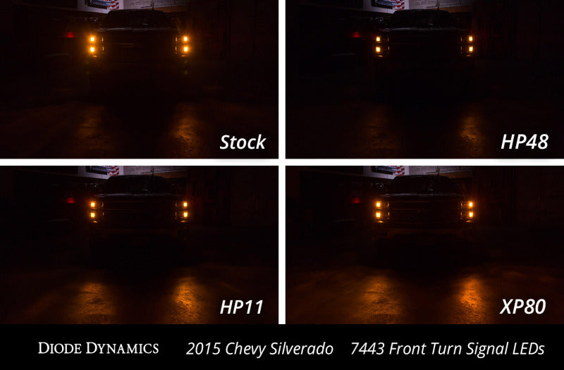 Diode Dynamics 7443 LED Bulb HP24 LED - Cool - White Switchback Set of 4
