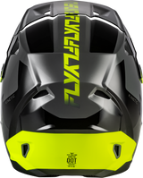 FLY Racing Kinetic Crest Helmet for Off-Road Motorcycles – Grey/Black/Hi Vis, XL