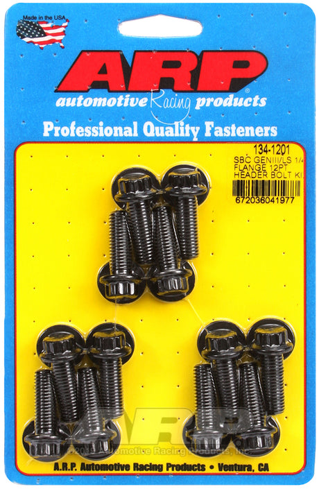 ARP SBC/GENII LS 1/4 Flange 12pt Header Bolt Kit for Chevrolet LS Engines