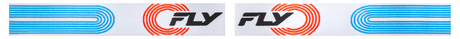 Fly Racing Zone Elite Goggle Grey/Red/Blue with Black Mirror Smoke Lens - ATV/Off-Road Helmet Compatibility