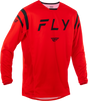 Fly Racing Kinetic Center Jersey Red/Black Medium - Motocross and Off-Road Vehicle Fit