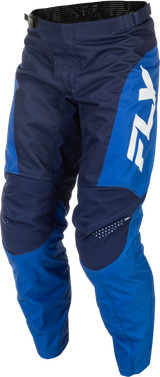 Fly Racing F 16 Pants Blue/Dark Blue/White Size 28 for Motocross and Off-Road Vehicles