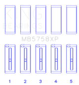 King Engine Bearings Peugeot Ep6 1.6L/BMW N14B16C (Size STDX) Main Bearing Set