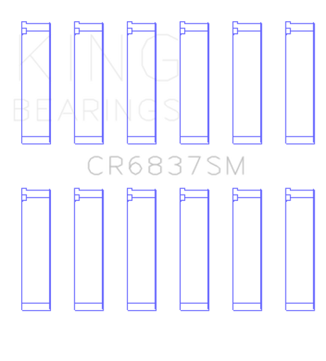 King Engine Bearings Honda J30/J36 (Size +0.75mm) Connecting Rod Bearing Set
