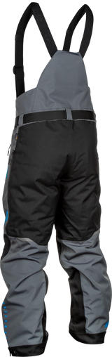Fly Racing Carbon Bib Grey/Blue Large for Motocross and Off-Road Vehicles