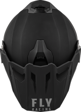 Fly Racing Trekker CW Solid Helmet with Electric Shield - Matte Black, Medium (Part #73-31366M)