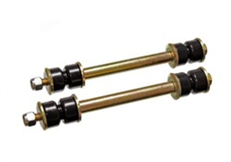 Energy Suspension 9.8121G Fixed Length End Link Set for 1980-1986 Mercury Cougar, 1984-1986 Ford Mustang, 1984-1986 Mercury Cougar, and 1999-2004 Mustang Cobra – Black