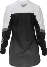 Fly Racing Women's F 16 Jersey Grey/Black/White Large – Motocross Riding Jersey for Off-Road Bikes