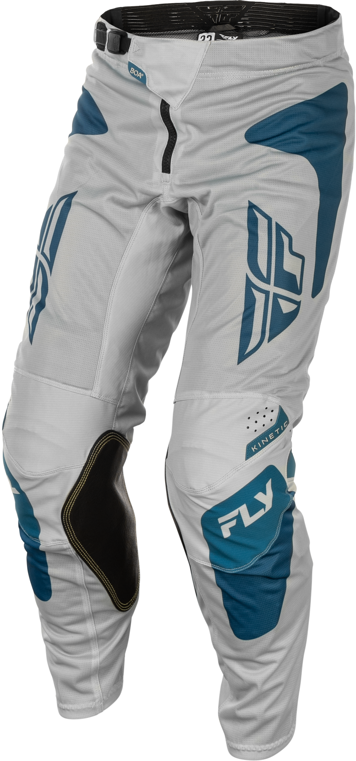 Fly Racing Kinetic Mesh Sym Pants Grey/Blue Size 40 – Versatile Motorcycle Riding Gear for Off-Road and Adventure Vehicles