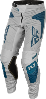 Fly Racing Kinetic Mesh Sym Pants for Motorcycle Off-Road Riding – Size 28, Grey/Blue
