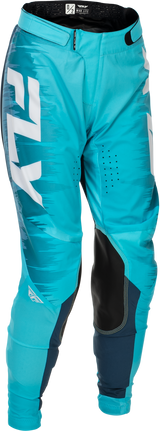 Fly Racing Women's Lite Pants Aqua/Navy/White Size 09/10 – Motorcycle Riding Gear with Comfort Mesh Liner and Adjustable Waist Belt