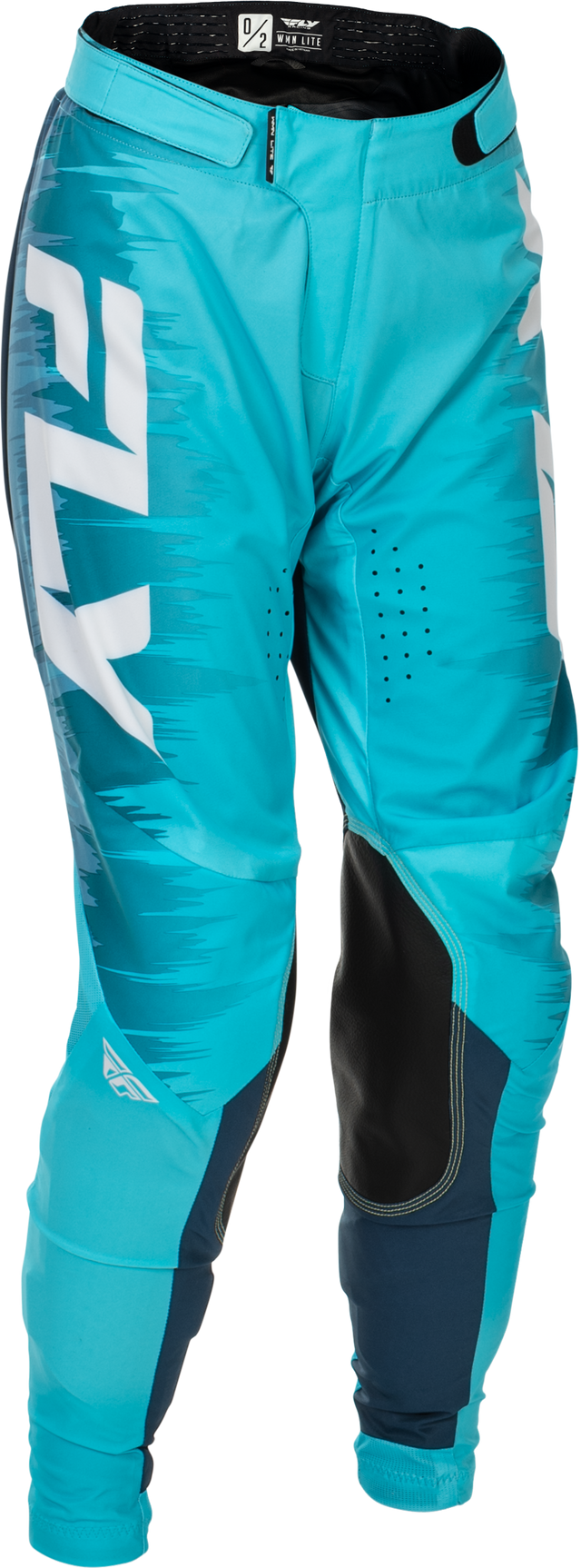Fly Racing Women's Lite Pants Aqua/Navy/White Size 05/06 - Motorcycle Riding Gear with Comfort Mesh Liner and Adjustable Fit