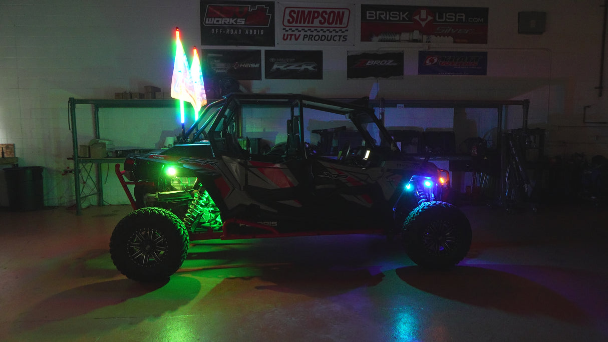 UTV 8-Pod Rock Light kit (Bluetooth App Controls)