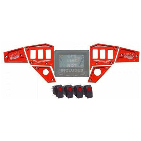 Polaris RZR 6 Piece Dash Panels | 50 Caliber Racing