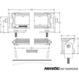 50" Curved LED Light Bar | Heretic