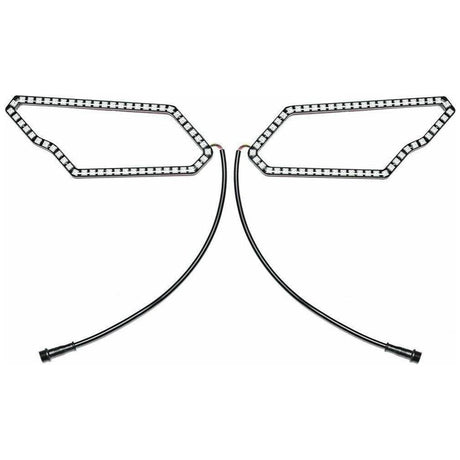 5150 Whips 187 Style Can Am X3 Halos w/Control Harness