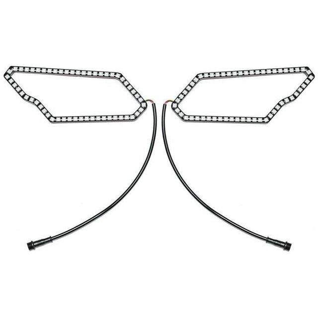 5150 Whips 187 Style Can Am X3 Halos w/Control Harness