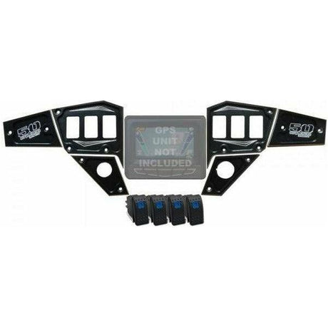 Polaris RZR 6 Piece Dash Panels | 50 Caliber Racing