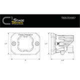Diode Dynamics Stage Series Sport C1 Flush Pod Light