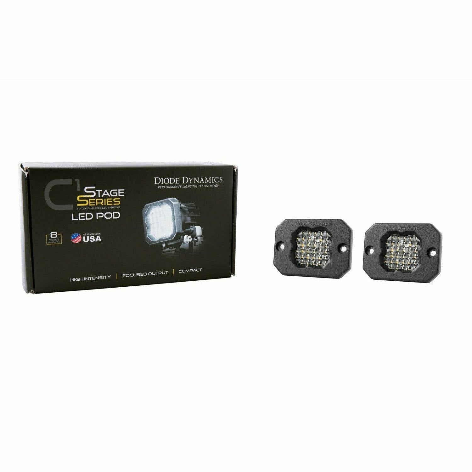 Diode Dynamics Stage Series Sport C1 Flush Pod Lights (Pair)