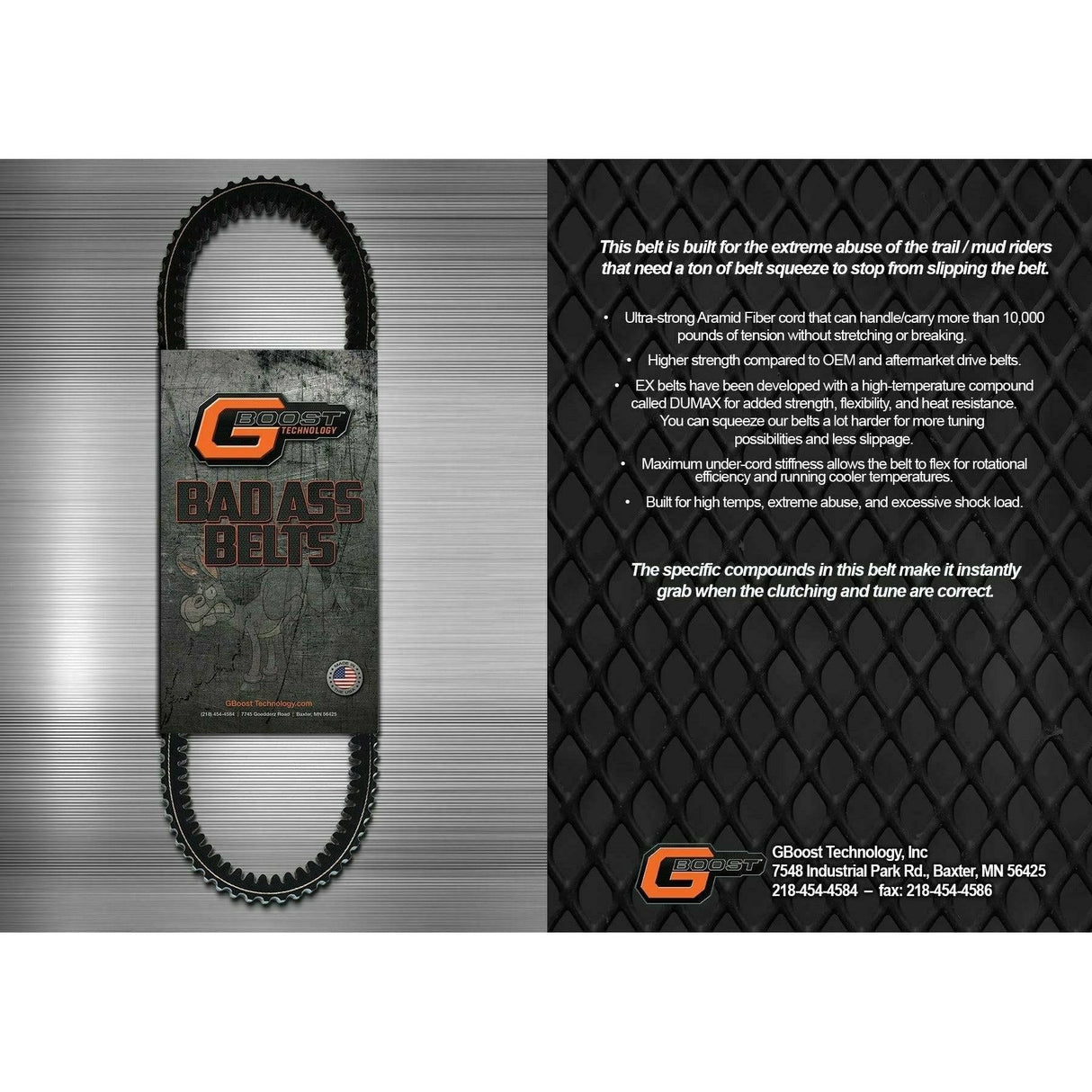 G Boost Polaris RZR 800 Bad Ass Drive Belt