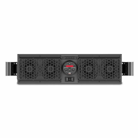 MTX Audio Polaris RZR Bluetooth Overhead Sound Bar with 2 Amplified Cage Mount Speakers & Subwoofer