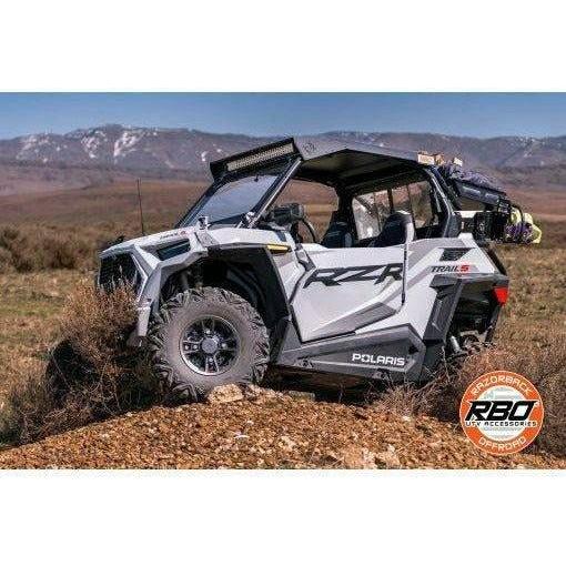 Razorback Offroad Polaris RZR Trail Folding Glass Windshield
